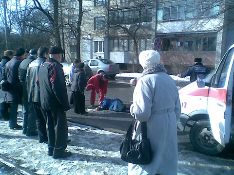 Аварія на вул. Кн. Ольги 6 лютого 2013 р.