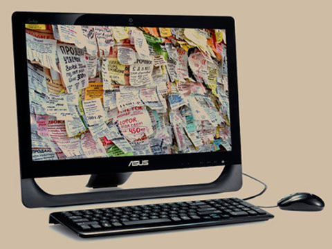 Монітор комп'ютера, на якому зображені рекламні оголошення